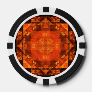 Abstrakte Kunst segnen Pokerchips