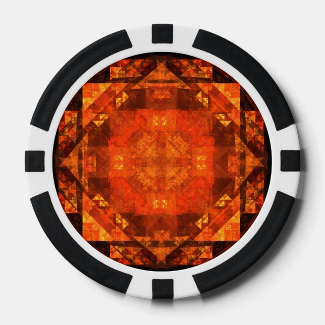 Abstrakte Kunst segnen Pokerchips (Vorderseite)