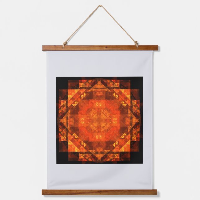 Abstrakte Kunst segnen Wandteppich Mit Holzrahmen (Vorderseite)