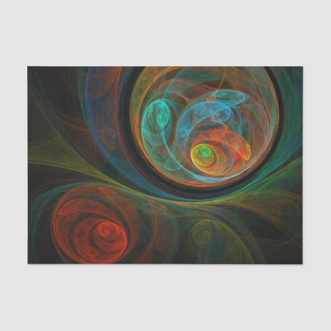 Abstrakte Kunst Seidenpapier (Vorderseite)