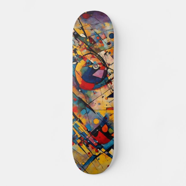 Abstrakte Kunst Skateboard (Vorderseite)