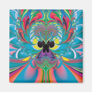 Abstrakte Kunst Sommer Schmetterling Magnet