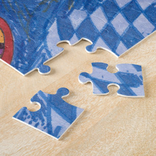 abstrakte Kunst "Space Octopus" Puzzle