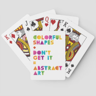 Abstrakte Kunst Spielkarten