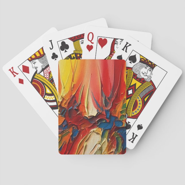 Abstrakte Kunst Spielkarten (Rückseite)