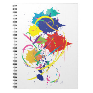 Abstrakte Kunst Spritzer Moderne Cool.ai Notizblock