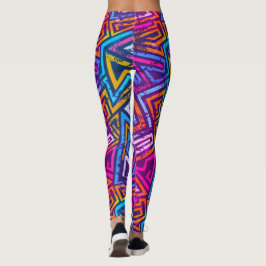 Abstrakte Kunst - Straßenkunst - Leggings - Geomet