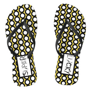 Abstrakte Kunst Super Glückskreise Flip Flops