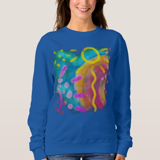 Abstrakte Kunst Sweatshirt (Vorderseite)