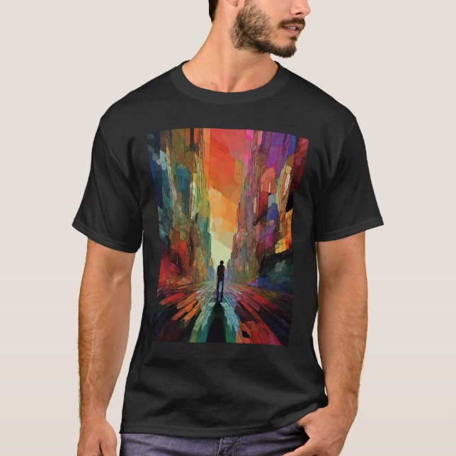 abstrakte Kunst T-Shirt (Vorderseite)