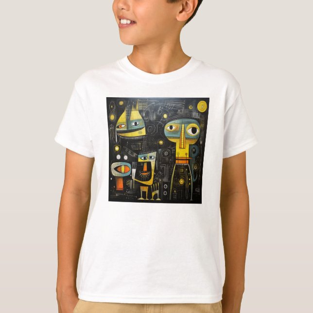 Abstrakte Kunst-T-Shirt T-Shirt (Vorderseite)