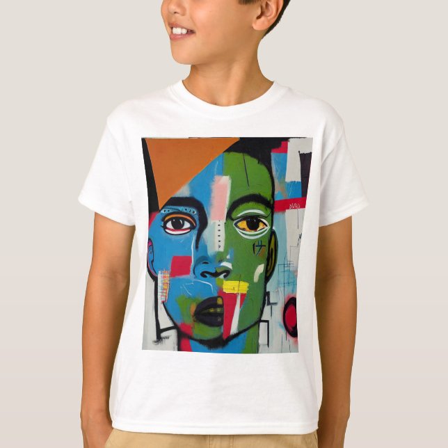 Abstrakte Kunst-T-Shirt T-Shirt (Vorderseite)