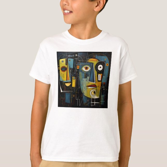 Abstrakte Kunst-T-Shirt T-Shirt (Vorderseite)