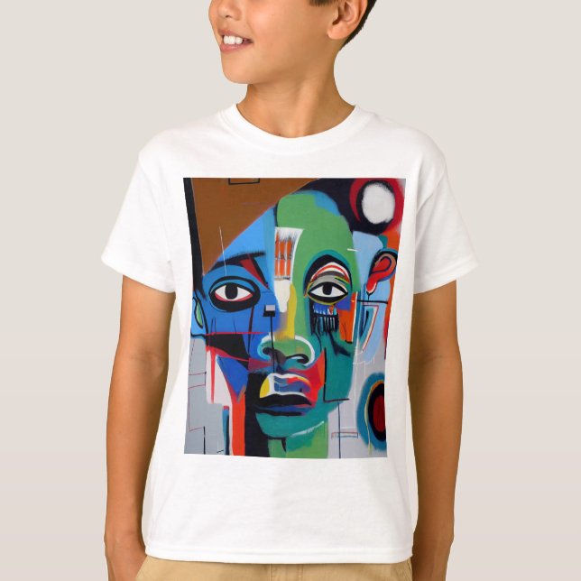 Abstrakte Kunst-T-Shirt T-Shirt (Vorderseite)