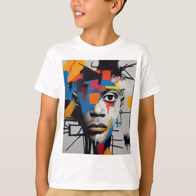 Abstrakte Kunst-T-Shirt T-Shirt (Vorderseite)