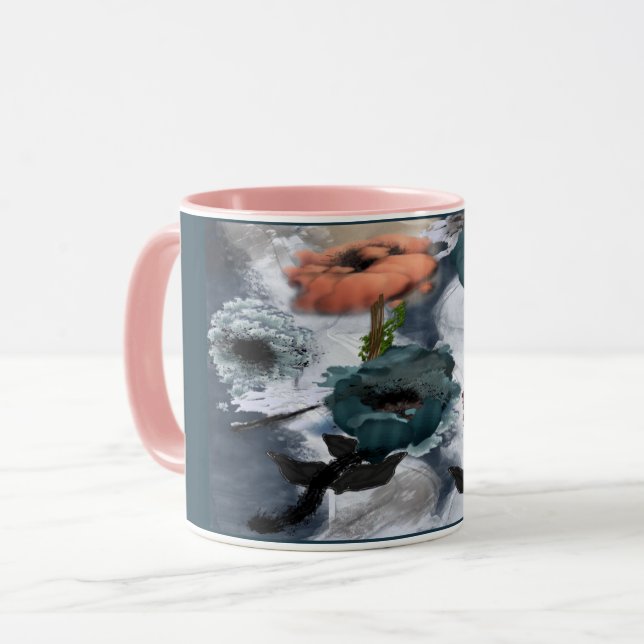 Abstrakte Kunst Tasse (Vorderseite Links)