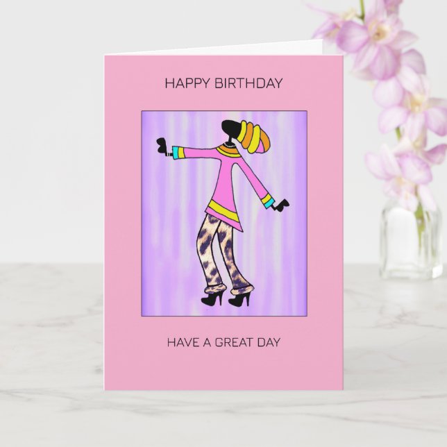 Abstrakte Kunst, Trends und Elegante Karte (Orchidee)