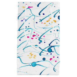 Abstrakte Kunst, tropische flache Meereswellen Kleine Geschenktüte