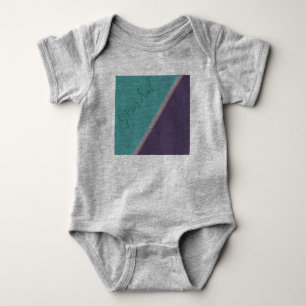 Abstrakte Kunst Türkisch Lila Baby Strampler