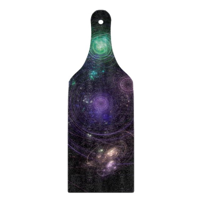 Abstrakte Kunst Universum Schneidebrett (Vorderseite)