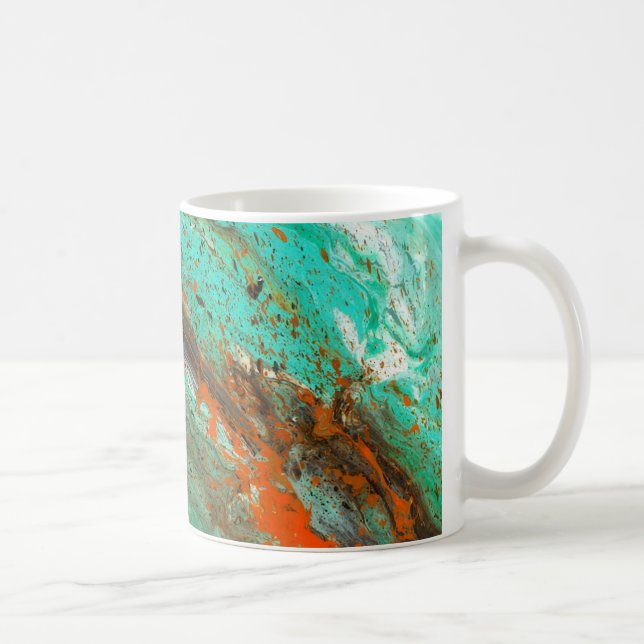 Abstrakte Kunst - üppige Erde Tasse (Rechts)
