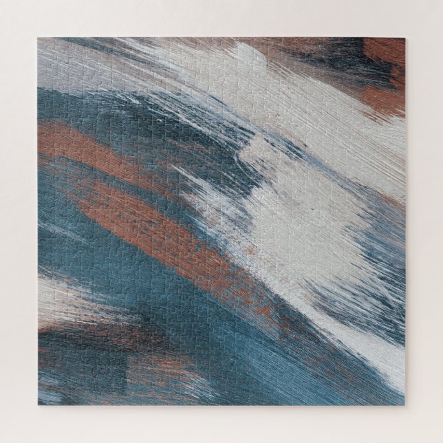 Abstrakte Kunst: Versatile Pinselstriche. Puzzle (Vertikal)