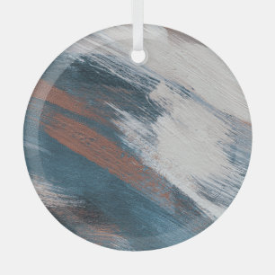 Abstrakte Kunst: Vielseitige Pinselstriche. Ornament Aus Glas
