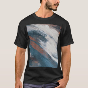 Abstrakte Kunst: Vielseitige Pinselstriche. T-Shirt