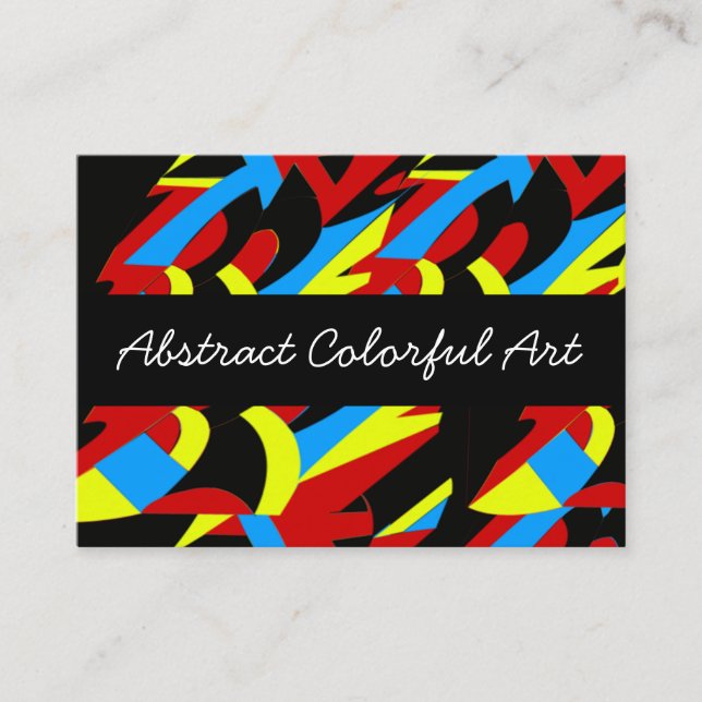 Abstrakte Kunst Visitenkarte (Vorderseite)