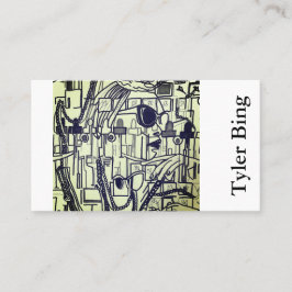 Abstrakte Kunst, Vogue in blassgrün Visitenkarte