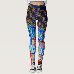 Abstrakte Kunst von Classic Asian Design in Leggings