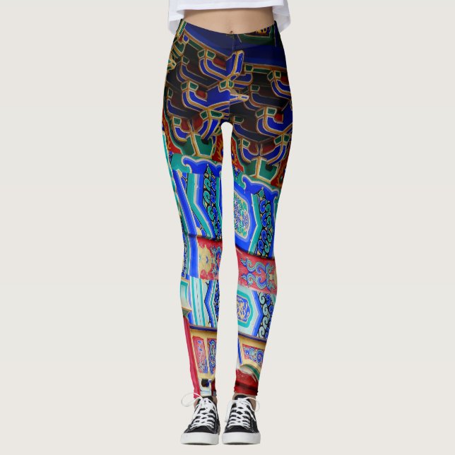 Abstrakte Kunst von Classic Asian Design in Leggings (Vorderseite)