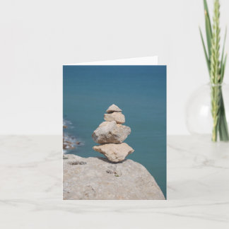 Abstrakte Kunst von den Franzosen Mittelmeer Feiertagskarte