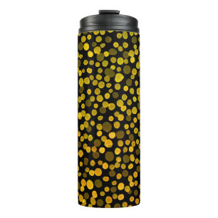Abstrakte Kunst: Wasserfarbe Kreative Flecken. Thermosbecher