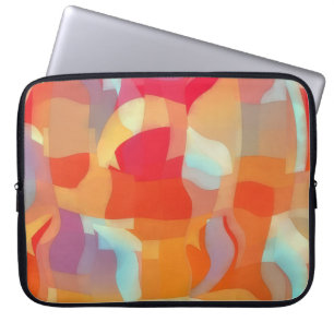 Abstrakte Kunst Wasserfarbe Laptop-Hülle Laptopschutzhülle