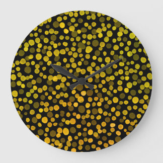 Abstrakte Kunst: Watercolor Creative Spots. Große Wanduhr