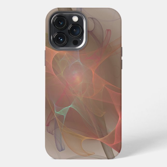 Abstrakte Kunst-Web der Zeit iPhone Hülle (Rückseite)
