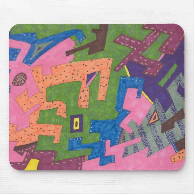 abstrakte Kunst "WildLife" Mousepad (Vorne)