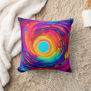 Abstrakte Kunst wirbeln Vortex Kissen