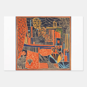 abstrakte Kunst zeichnen, Geschenkpapier Set