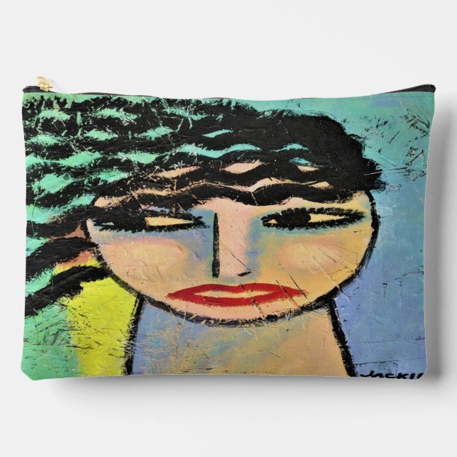 Abstrakte Kunst Zubehörtasche (Vorderseite)
