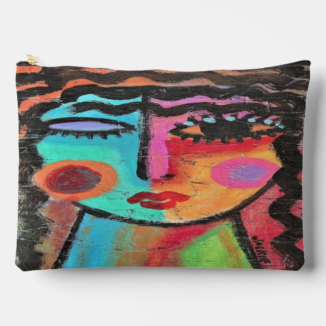 Abstrakte Kunst Zubehörtasche (Vorderseite)