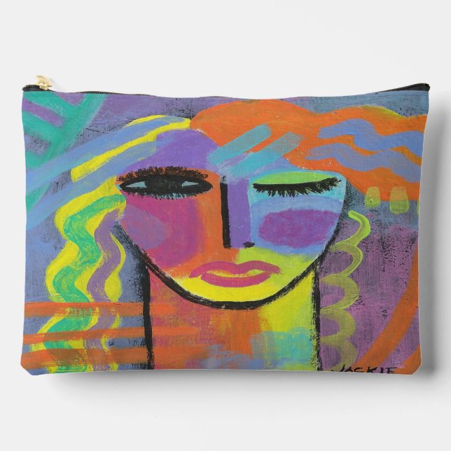 Abstrakte Kunst Zubehörtasche (Vorderseite)