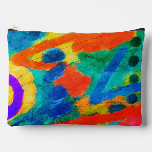 Abstrakte Kunst Zubehörtasche (Vorderseite)
