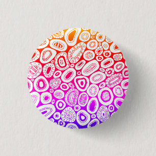 Abstrakte Kunst Zufällige Blasen Formen Button