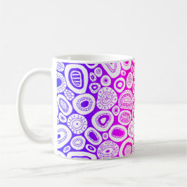 Abstrakte Kunst Zufällige Blasen Formen  Kaffeetasse