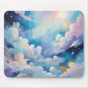 Abstrakte Kunst zum Thema Himmel Mousepad