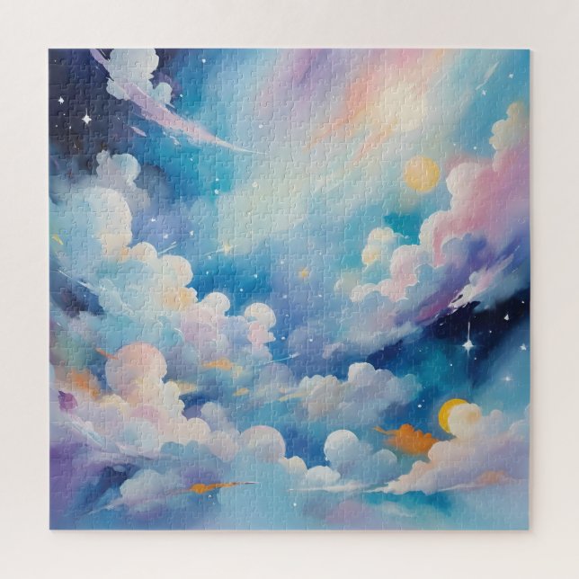 Abstrakte Kunst zum Thema Himmel Puzzle (Vertikal)