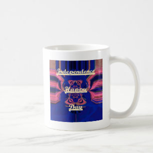 Abstrakte Kunst zum Unabhängigkeitstag Tasse