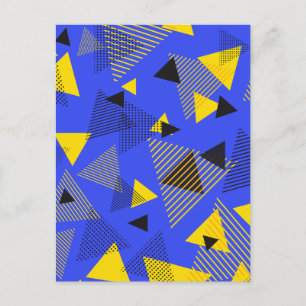 Abstrakte Kunstdreiecke Postkarte